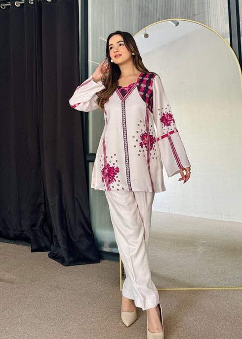 Winter floral Kurta Set